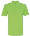 AQ010 Mens Classic Fit Cotton Polo Neon Green colour image